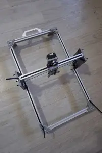 40Watt /7Watt Optik güç Lazer Yazıcı / Markalayıcı / Kesici 50x30cm